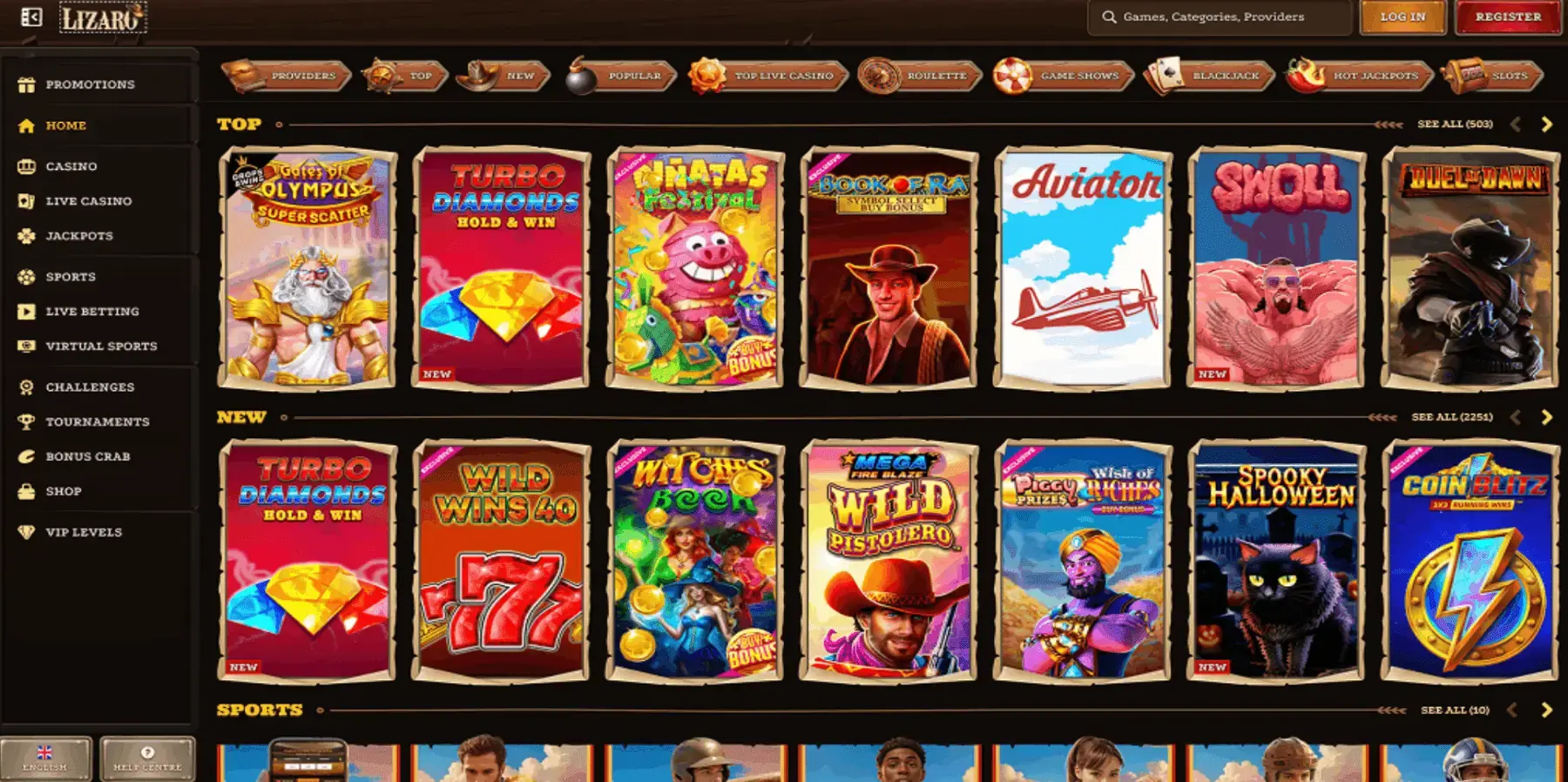 Experience Premier Online Gaming at Lizaro Casino image 3